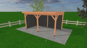Douglas houten overkapping plat dak Grandiose YARD Outdoor 500x270