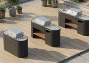 Buitenkeuken met Gas BBQ en Werkblad – Q-boo OVO™ GM