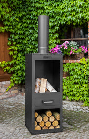 Tuinhaard | CookKing Rosa - houtkachel buiten - CookKing Garden Stove “ROSA”