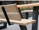 Rugleuning een zijde | Picknicktafels | Douglashout