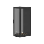 Wild Flame Saint verticale bio-ethanol roomdivider inbouwhaard met volle glas 60 x 120 cm – sfeerfoto