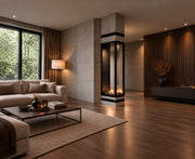 Wild Flame Saint verticale bio-ethanol roomdivider inbouwhaard met volle glas 60 x 160 cm – detailfoto