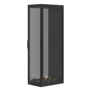 Wild Flame Saint verticale bio-ethanol roomdivider inbouwhaard met volle glas 60 x 200 cm – sfeerfoto