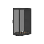 Wild Flame Saint verticale bio-ethanol roomdivider inbouwhaard met volle glas 70 x 100 cm – sfeerfoto