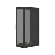Wild Flame Saint verticale bio-ethanol roomdivider inbouwhaard met volle glas 70 x 140 cm – sfeerfoto
