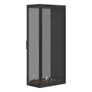 Wild Flame Saint verticale bio-ethanol roomdivider inbouwhaard met volle glas 70 x 200 cm – sfeerfoto