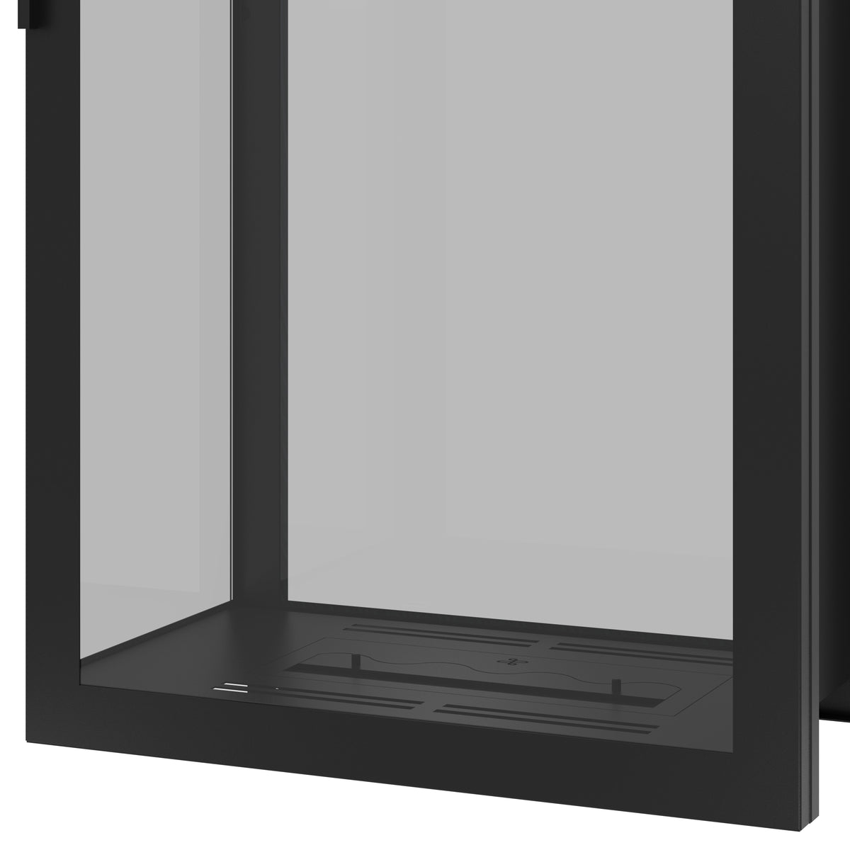 Wild Flame Saint verticale bio-ethanol roomdivider inbouwhaard met volle glas 70 x 200 cm – sfeerfoto