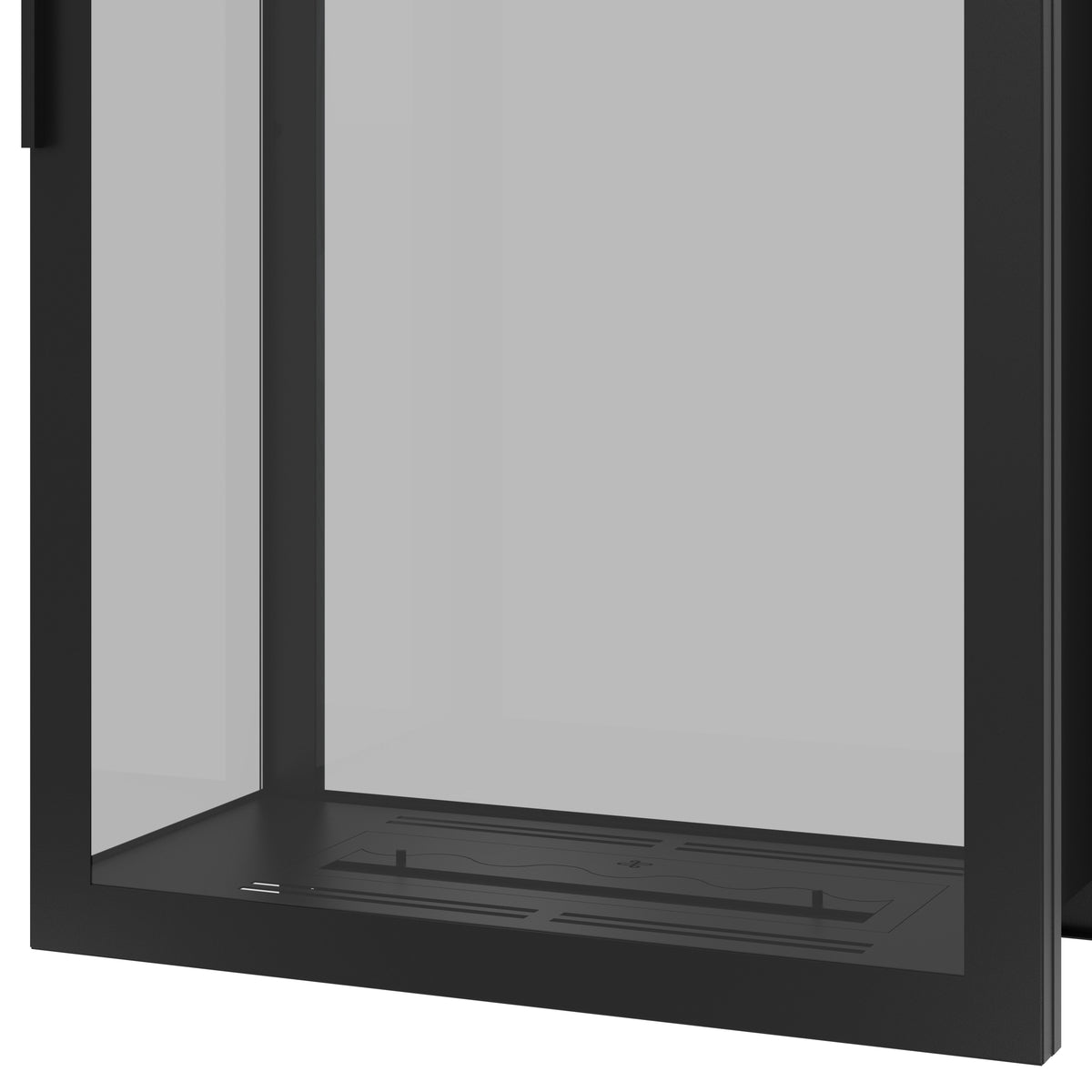Wild Flame Saint verticale bio-ethanol roomdivider inbouwhaard met volle glas 80 x 100 cm – sfeerfoto
