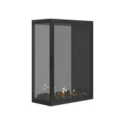 Wild Flame Saint verticale bio-ethanol roomdivider inbouwhaard met volle glas 80 x 120 cm – sfeerfoto