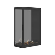 Wild Flame Saint verticale bio-ethanol roomdivider inbouwhaard met volle glas 80 x 140 cm – sfeerfoto
