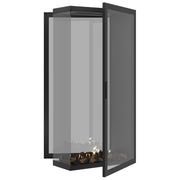 Wild Flame Saint verticale bio-ethanol roomdivider inbouwhaard met volle glas 80 x 200 cm – sfeerfoto