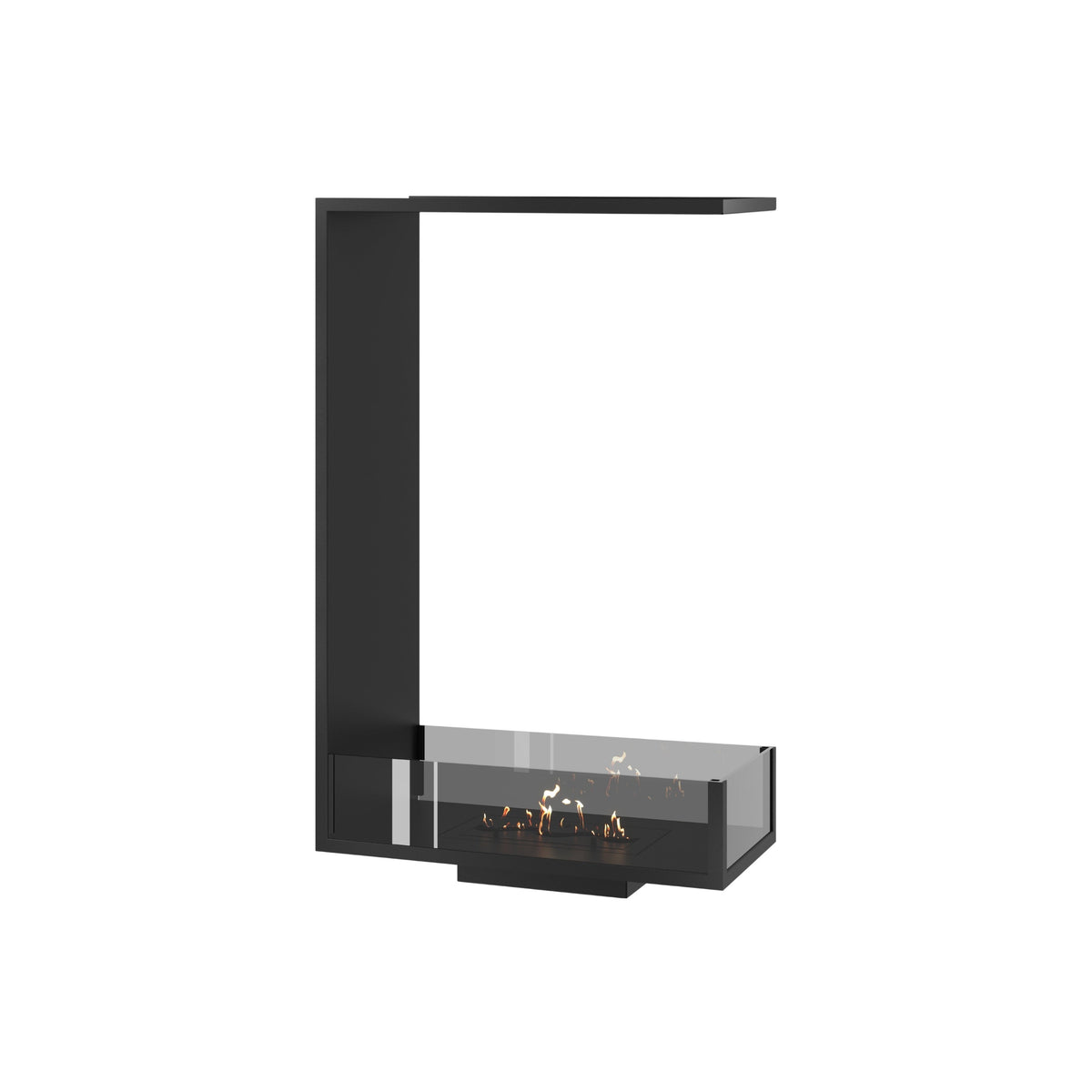 Wild Flame Saint verticale driezijdige bio-ethanol roomdivider inbouwhaard 60 x 100 cm – productfoto