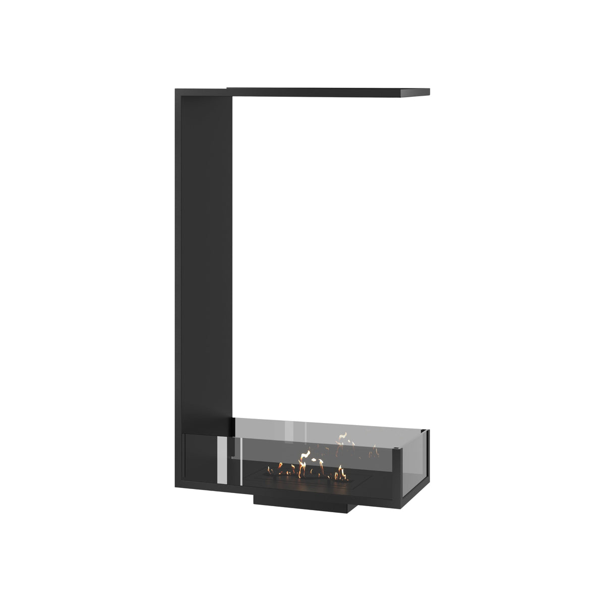 Wild Flame Saint verticale driezijdige bio-ethanol roomdivider inbouwhaard 60 x 120 cm – productfoto
