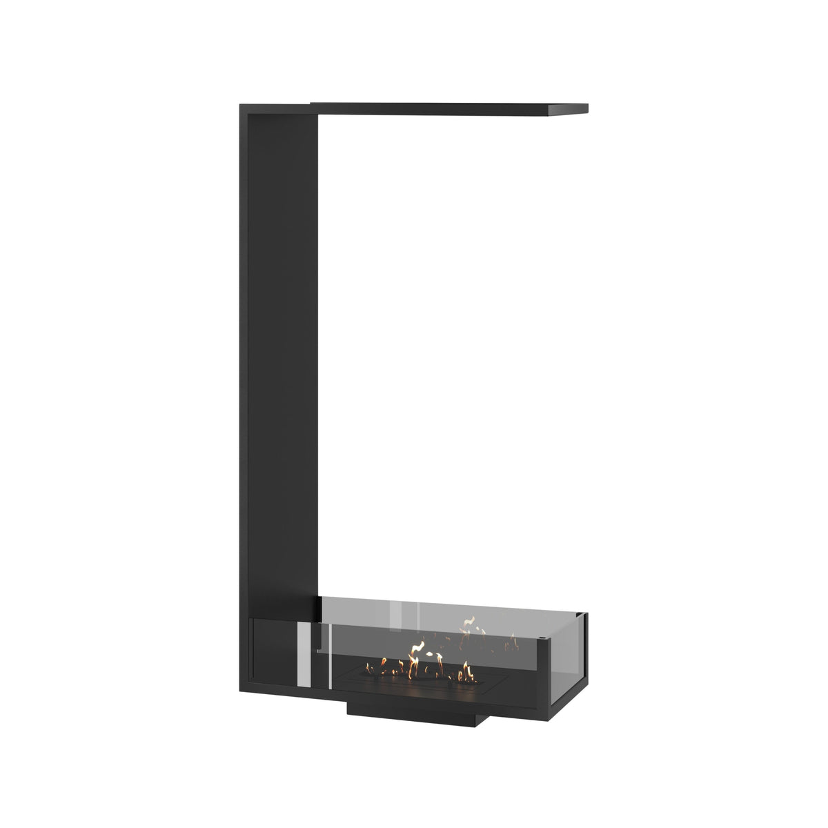 Wild Flame Saint verticale driezijdige bio-ethanol roomdivider inbouwhaard 60 x 140 cm – productfoto