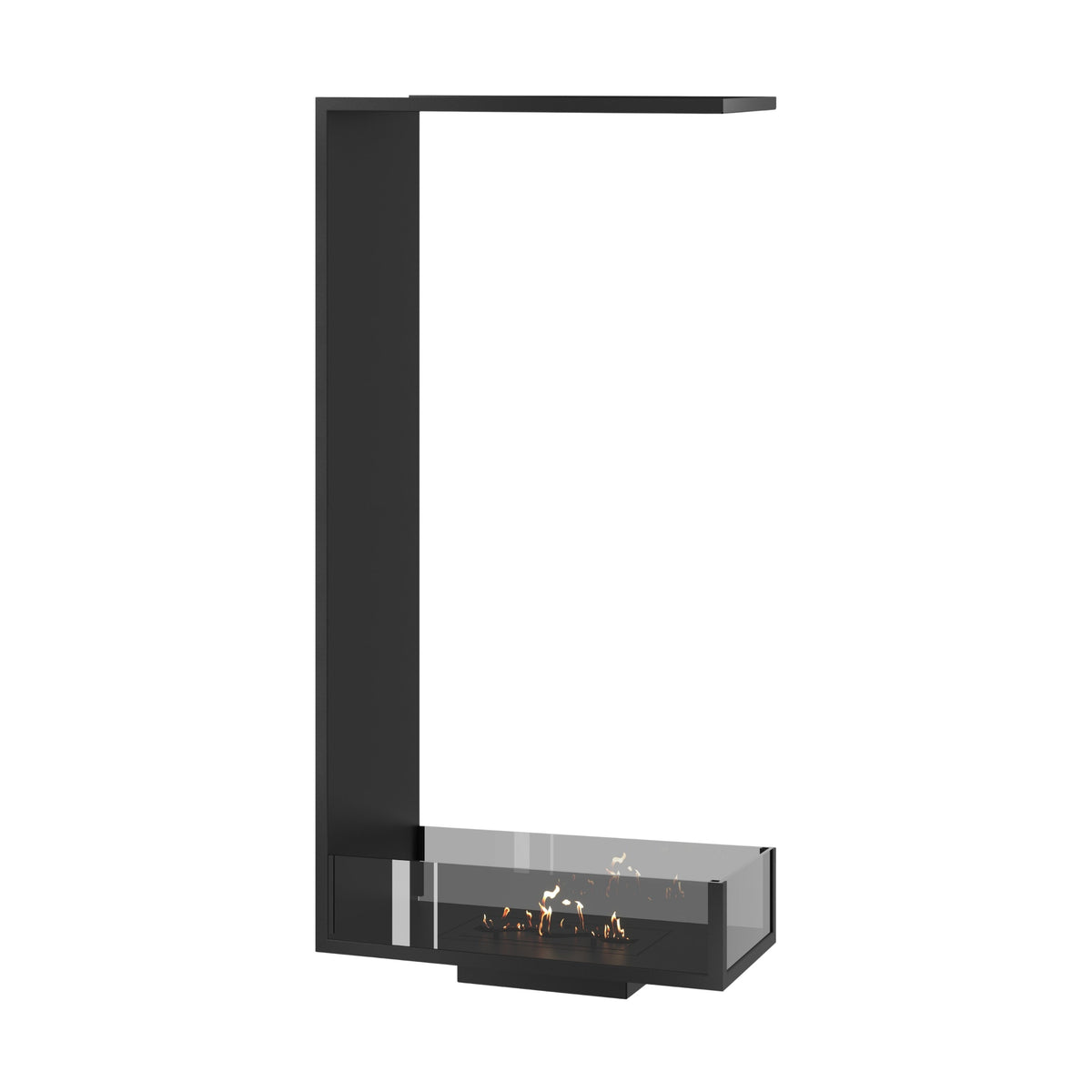 Wild Flame Saint verticale driezijdige bio-ethanol roomdivider inbouwhaard 60 x 160 cm – productfoto
