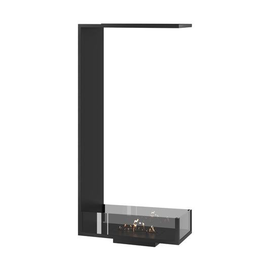 Wild Flame Saint verticale driezijdige bio-ethanol roomdivider inbouwhaard 60 x 160 cm – productfoto