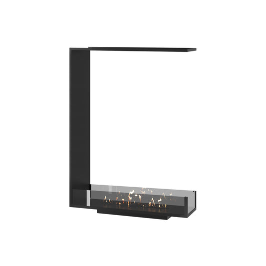Wild Flame Saint verticale driezijdige bio-ethanol roomdivider inbouwhaard 80 x 100 cm – productfoto