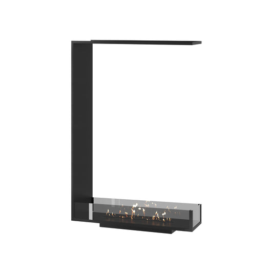 Wild Flame Saint verticale driezijdige bio-ethanol roomdivider inbouwhaard 80 x 120 cm – productfoto