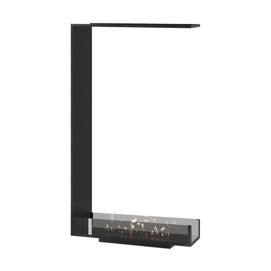 Wild Flame Saint verticale driezijdige bio-ethanol roomdivider inbouwhaard 80 x 160 cm – productfoto