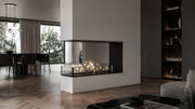 Wild Flame Saint U-vorm driezijdige bio-ethanol inbouwhaard 100 cm – detailfoto