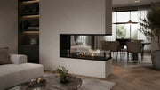 Wild Flame Saint U-vorm driezijdige bio-ethanol inbouwhaard 80 cm – sfeerfoto