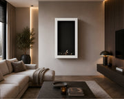 Wild Flame Selected Box verticale bio-ethanol wandhaard wit 80 x 120 cm – detailfoto