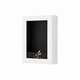 Selected Box verticale bio-ethanol wandhaard wit – 60 x 100 cm | Wild Flame