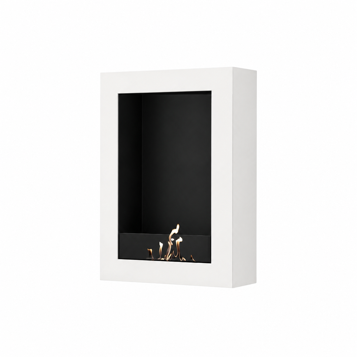 Wild Flame Selected Box verticale bio-ethanol wandhaard wit 60 x 100 cm – productfoto