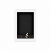 Wild Flame Selected Box verticale bio-ethanol wandhaard wit 60 x 120 cm – sfeerfoto