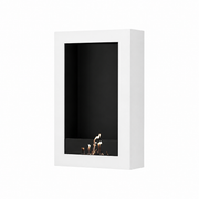 Wild Flame Selected Box verticale bio-ethanol wandhaard wit 60 x 140 cm – productfoto