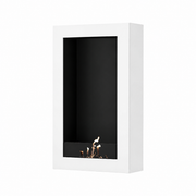 Wild Flame Selected Box verticale bio-ethanol wandhaard wit 60 x 160 cm – productfoto