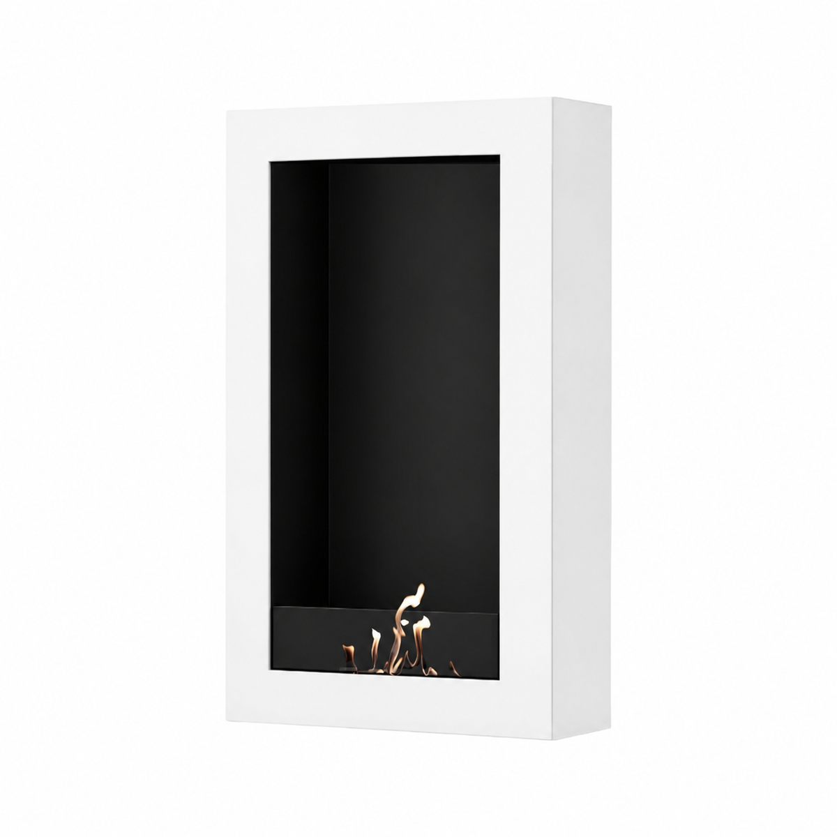 Wild Flame Selected Box verticale bio-ethanol wandhaard wit 60 x 160 cm – productfoto