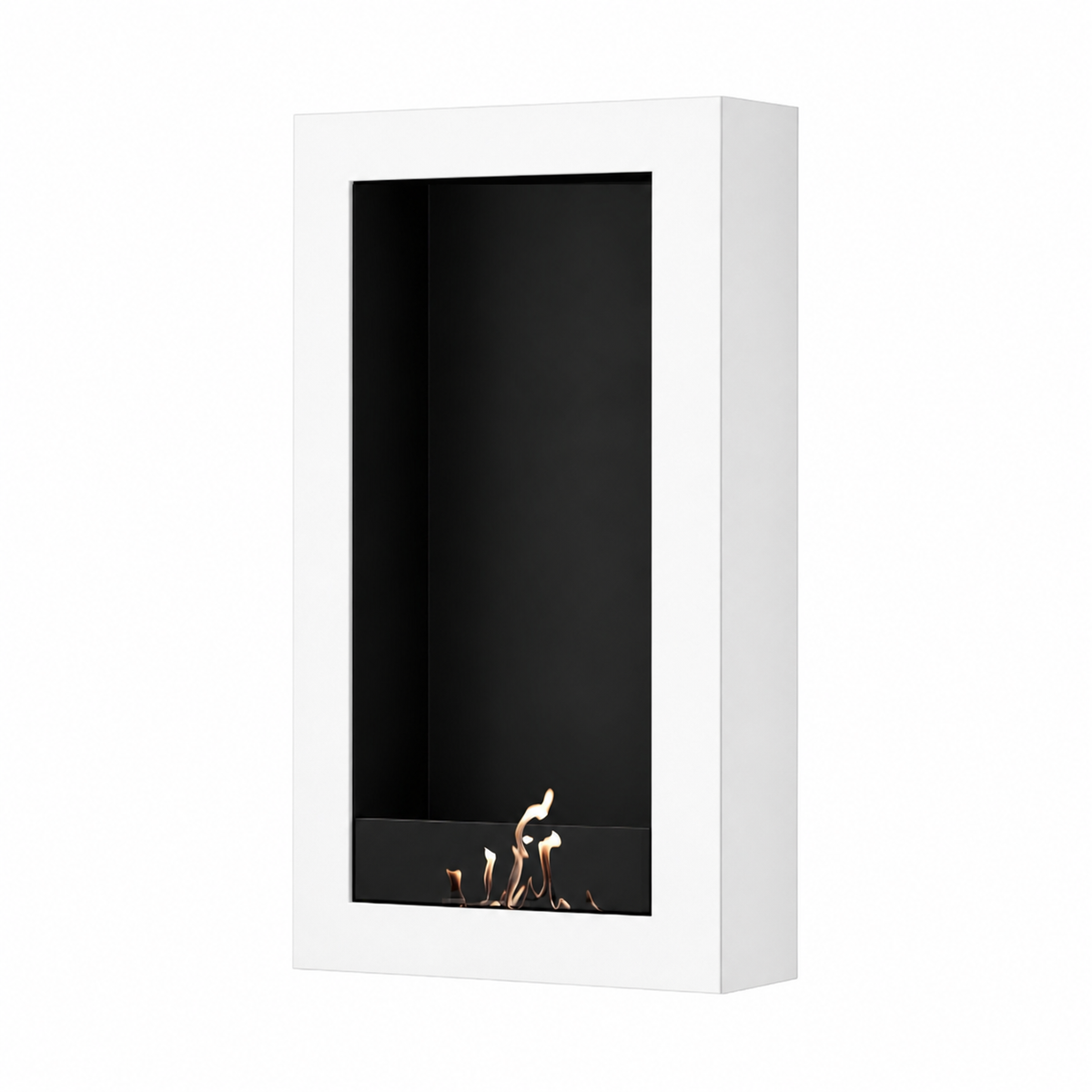 Wild Flame Selected Box verticale bio-ethanol wandhaard wit 60 x 180 cm – productfoto