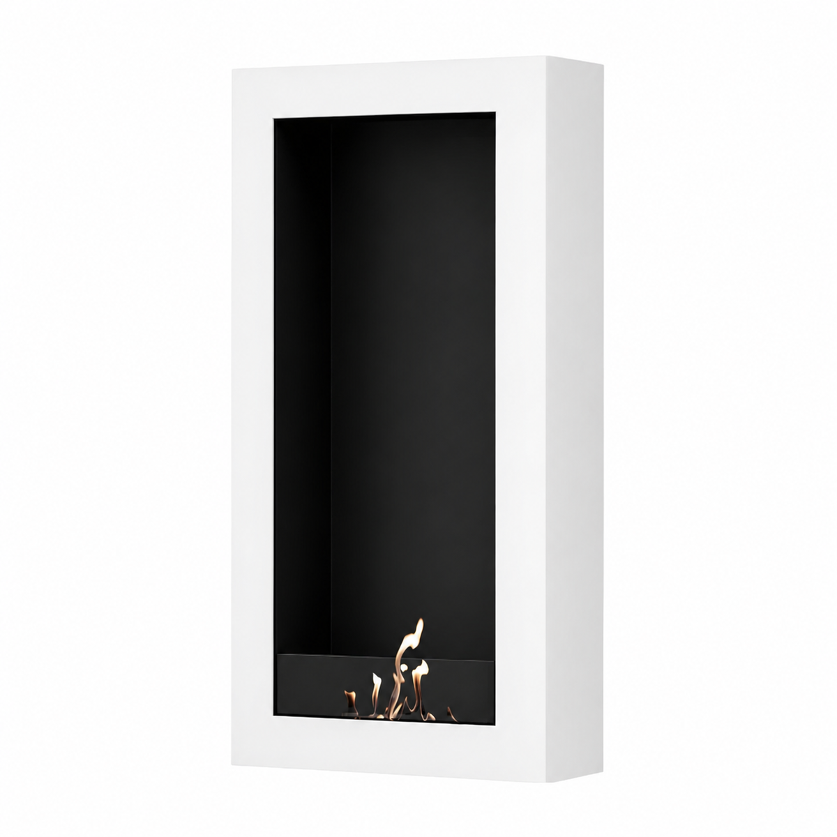 Wild Flame Selected Box verticale bio-ethanol wandhaard wit 60 x 200 cm – productfoto