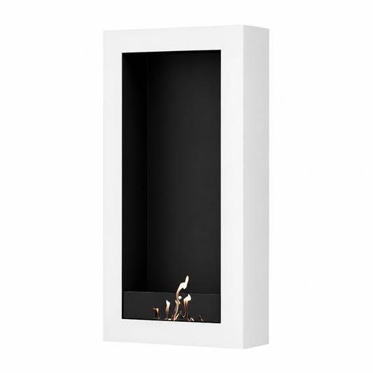 Wild Flame Selected Box verticale bio-ethanol wandhaard wit 60 x 200 cm – productfoto