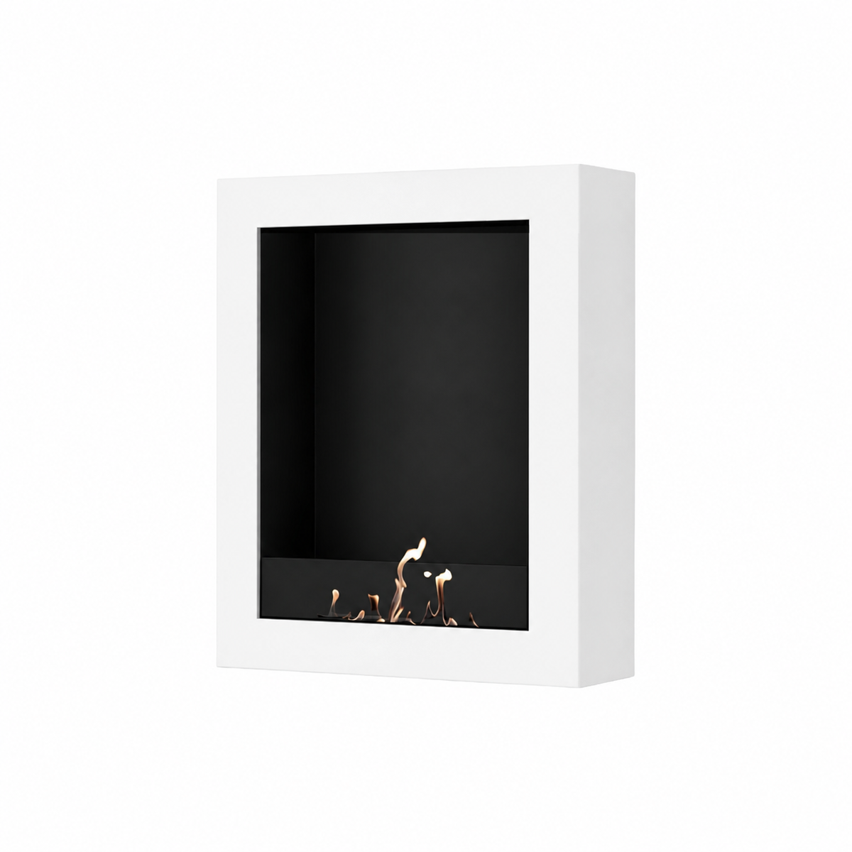 Wild Flame Selected Box verticale bio-ethanol wandhaard wit 70 x 100 cm – productfoto