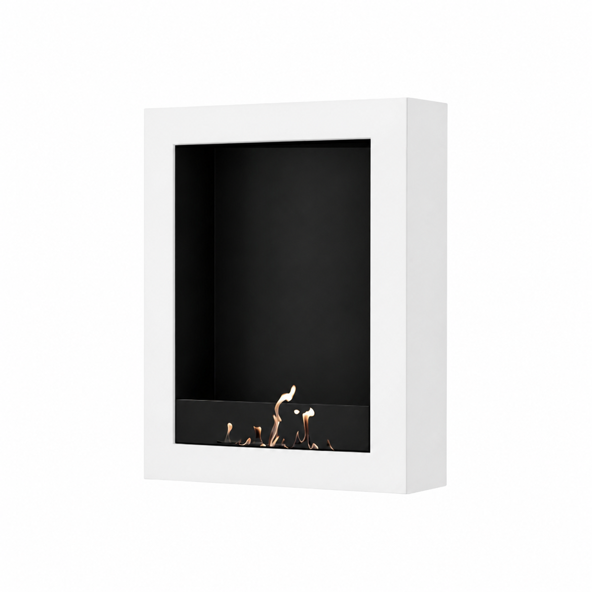 Wild Flame Selected Box verticale bio-ethanol wandhaard wit 70 x 120 cm – productfoto