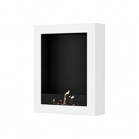 Wild Flame Selected Box verticale bio-ethanol wandhaard wit 70 x 120 cm – productfoto