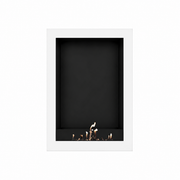Wild Flame Selected Box verticale bio-ethanol wandhaard wit 70 x 140 cm – sfeerfoto