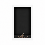 Wild Flame Selected Box verticale bio-ethanol wandhaard wit 70 x 180 cm – sfeerfoto