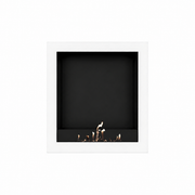 Wild Flame Selected Box verticale bio-ethanol wandhaard wit 80 x 100 cm – sfeerfoto
