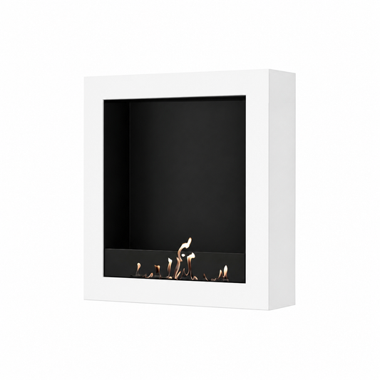 Wild Flame Selected Box verticale bio-ethanol wandhaard wit 80 x 100 cm – productfoto
