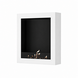 Selected Box verticale bio-ethanol wandhaard wit – 80 x 120 cm | Wild Flame