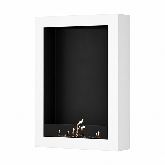 Wild Flame Selected Box verticale bio-ethanol wandhaard wit 80 x 180 cm – productfoto