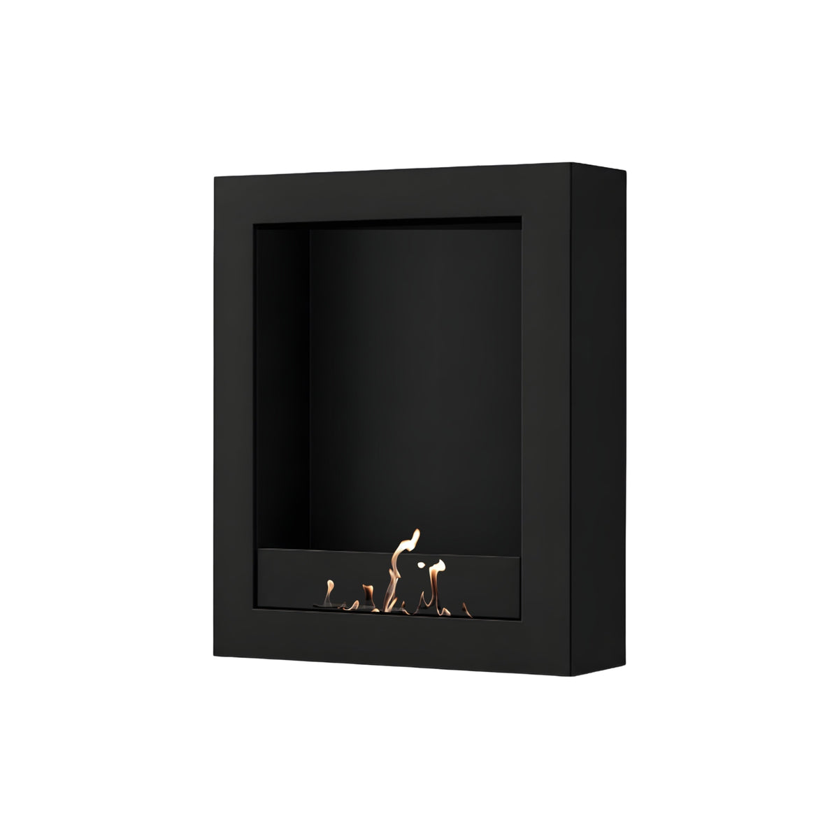 Wild Flame Selected Box verticale bio-ethanol wandhaard zwart 70 x 100 cm – productfoto