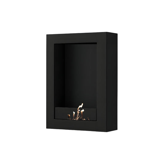 Wild Flame Selected Box verticale bio-ethanol wandhaard zwart 60 x 100 cm – productfoto