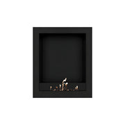 Wild Flame Selected Box verticale bio-ethanol wandhaard zwart 70 x 100 cm – sfeerfoto
