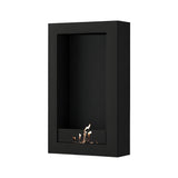 Selected Box verticale bio-ethanol wandhaard zwart – 60 x 160 cm | Wild Flame