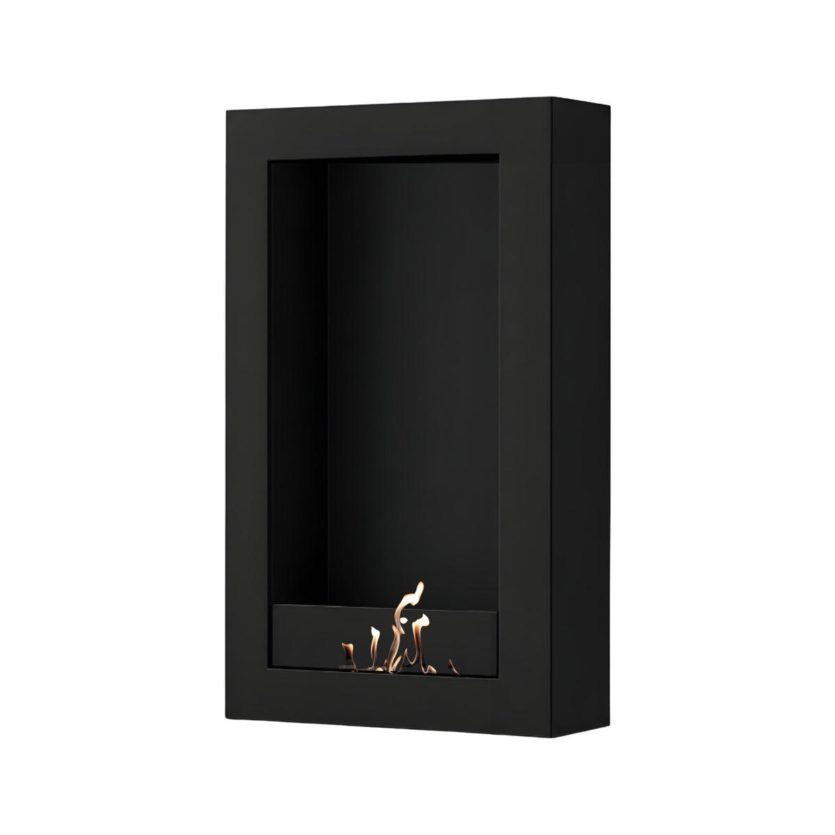 Wild Flame Selected Box verticale bio-ethanol wandhaard zwart 60 x 160 cm – productfoto