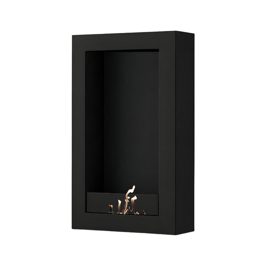 Wild Flame Selected Box verticale bio-ethanol wandhaard zwart 60 x 160 cm – productfoto